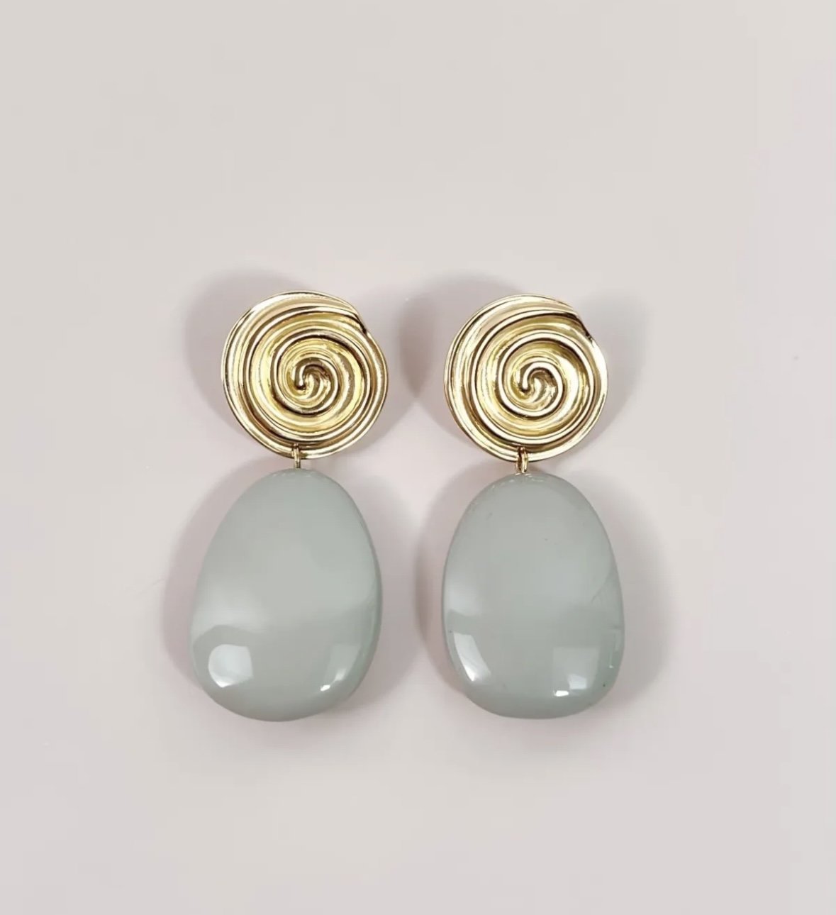 Spirale — Mirajewelle, boucles — acier doré