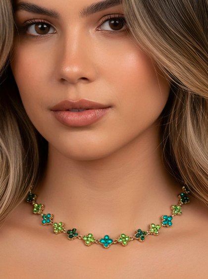 Parure — Mirajewelle, parure complète — acier doré