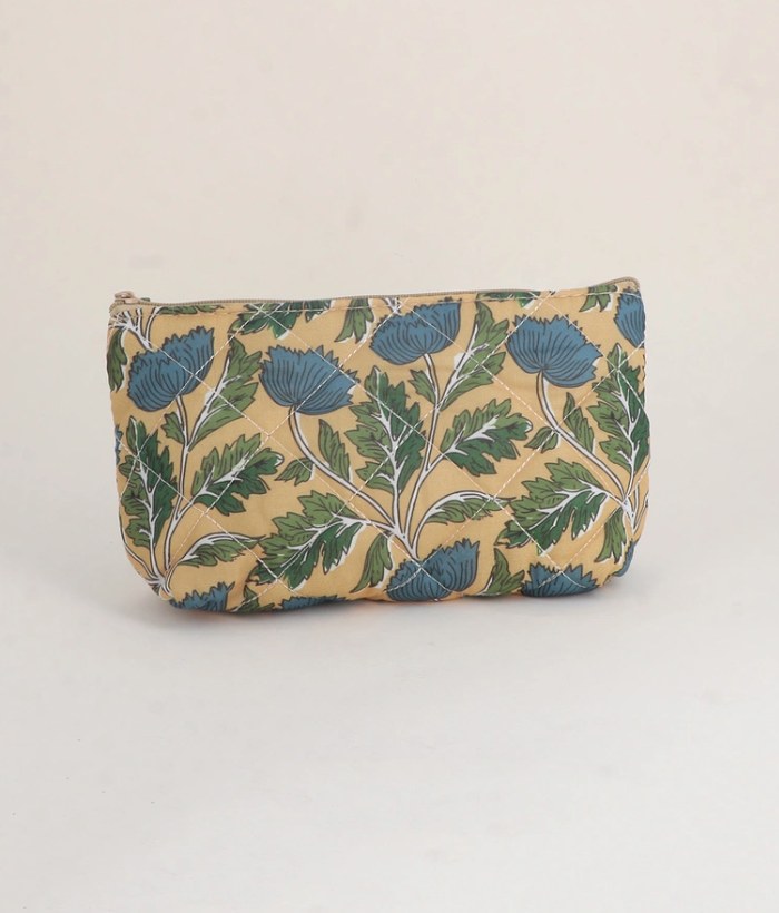 Grande trousse Safran — Mirajewelle, trousse matelassée à motifs